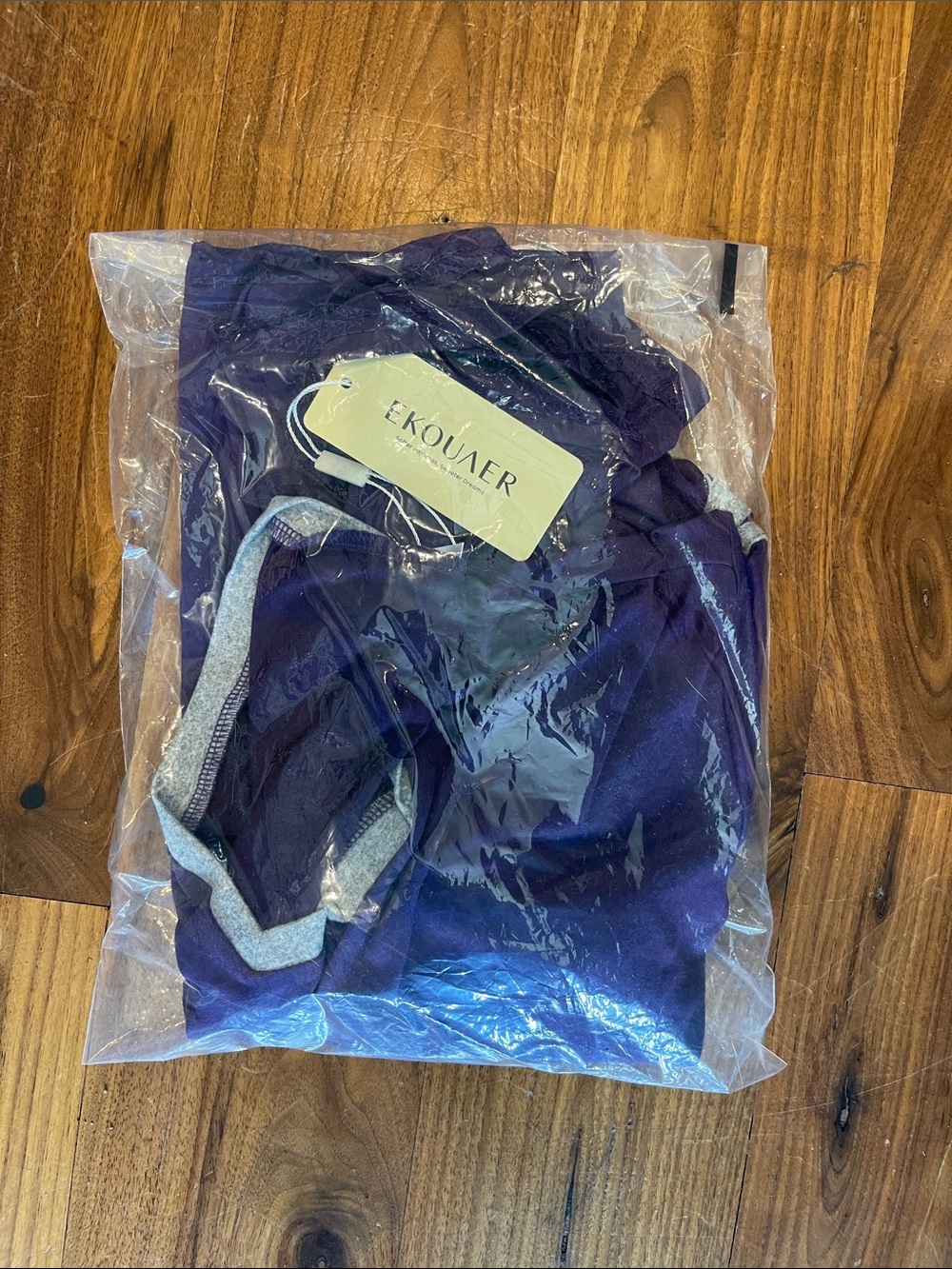 Ekouaer Women's Purple Pajama Set